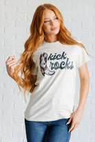 Kick Rocks Cowboy Boot Graphic Tee    Tops Ave Shops- Tilden Co.