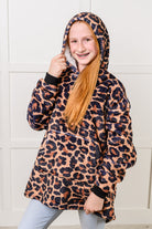 Kids Oversized Hoodie Blanket in Leopard Layers Ave Shops- Tilden Co.