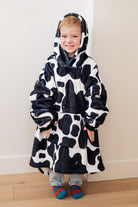 Kids Oversized Hoodie Blanket in Cow Layers Ave Shops- Tilden Co.