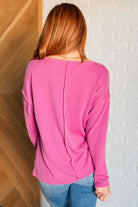 Kinda Sorta Ribbed Top in Magenta Tops Ave Shops- Tilden Co.