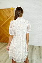 Lace to the Party High Neck Dress in Ivory Multi Womens Ave Shops- Tilden Co.