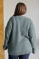 Lakeside View Drop Shoulder Sweater in Sage    Tops Ave Shops- Tilden Co.