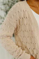 Laugh Airily Cable Knit Cardigan Womens Ave Shops- Tilden Co.