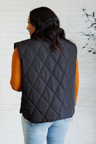 Layering Queen Quilted Puffer Vest in Black    Layers Ave Shops- Tilden Co.