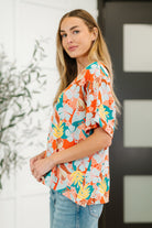 Lei Me Down V-Neck Top Womens Ave Shops- Tilden Co.