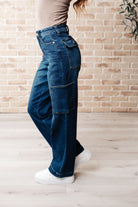 Leila High Rise Cargo Straight Jeans    Womens Ave Shops- Tilden Co.