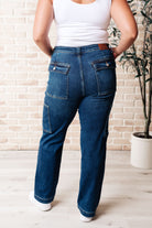 Leila High Rise Cargo Straight Jeans    Womens Ave Shops- Tilden Co.