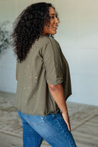 Less Than Stressed Asymmetrical Distressed Top    Tops Ave Shops- Tilden Co.