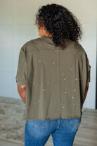 Less Than Stressed Asymmetrical Distressed Top    Tops Ave Shops- Tilden Co.