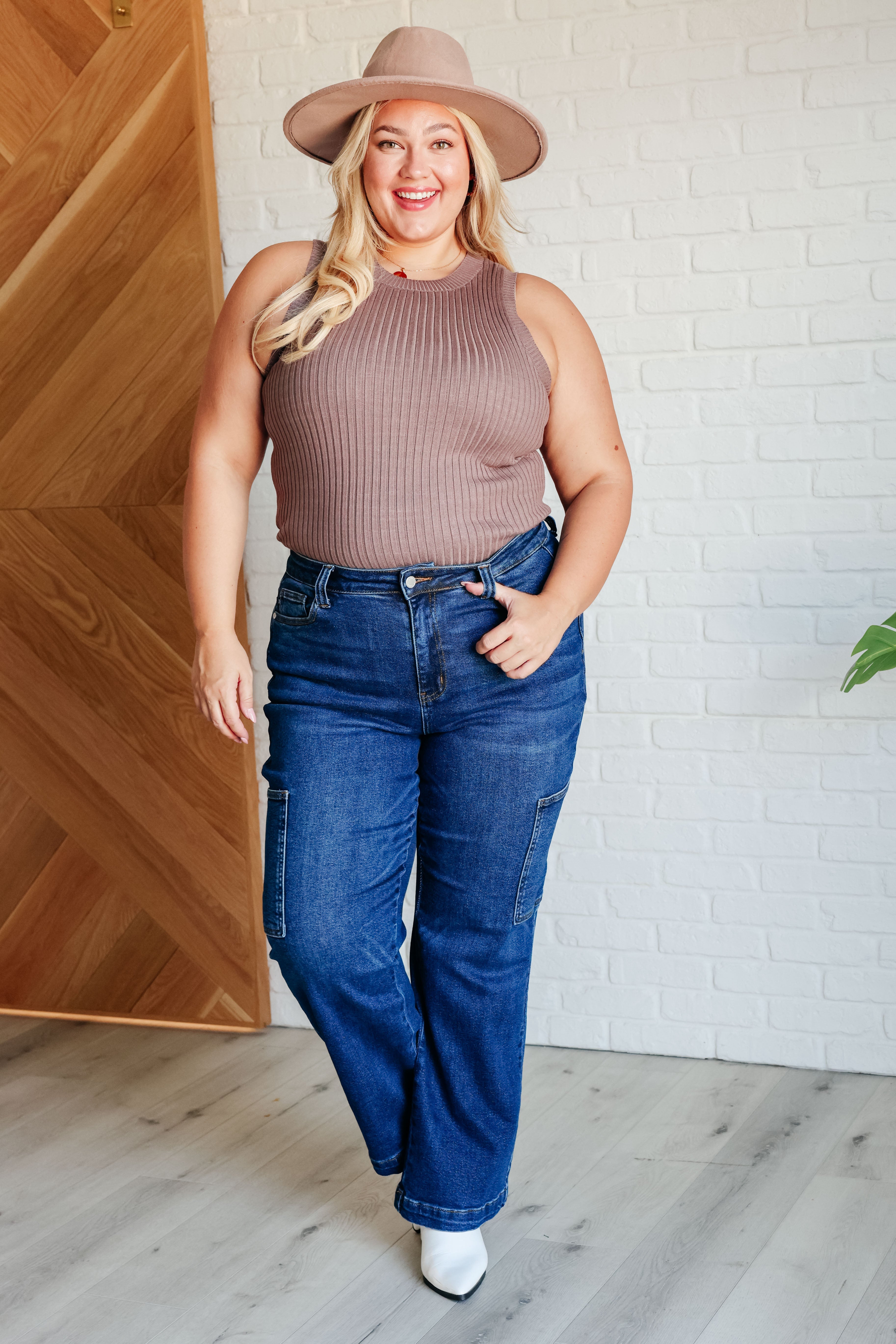 Let Me Hear it Ribbed Sweater Tank Tops Ave Shops- Tilden Co.