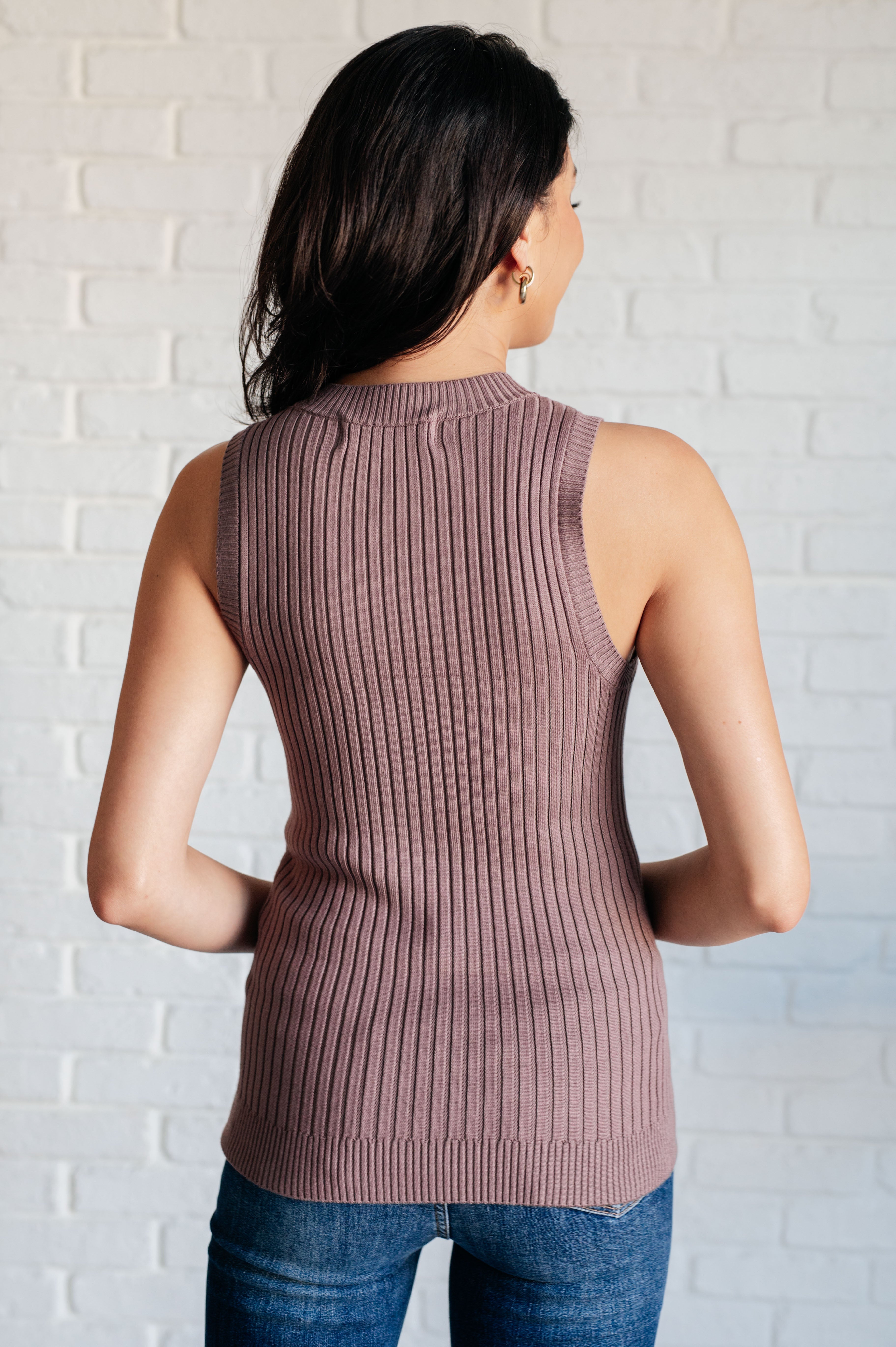 Let Me Hear it Ribbed Sweater Tank Tops Ave Shops- Tilden Co.