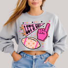 Let's Go Pennant in Grey Sweatshirt Womens Ave Shops- Tilden Co.