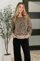 Lil' Sass Never Hurt Leopard Print Pullover Womens Ave Shops- Tilden Co.