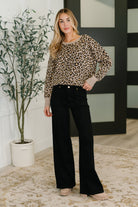 Lil' Sass Never Hurt Leopard Print Pullover Womens Ave Shops- Tilden Co.