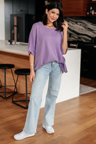 Lilac Whisper Dolman Sleeve Top Tops Ave Shops- Tilden Co.