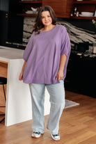 Lilac Whisper Dolman Sleeve Top Tops Ave Shops- Tilden Co.