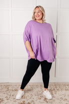 Lilac Whisper Dolman Sleeve Top Tops Ave Shops- Tilden Co.