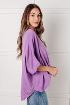 Lilac Whisper Dolman Sleeve Top Tops Ave Shops- Tilden Co.