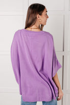 Lilac Whisper Dolman Sleeve Top Tops Ave Shops- Tilden Co.