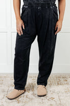 Limber Up Straight Leg Sweats in Black Athleisure Ave Shops- Tilden Co.