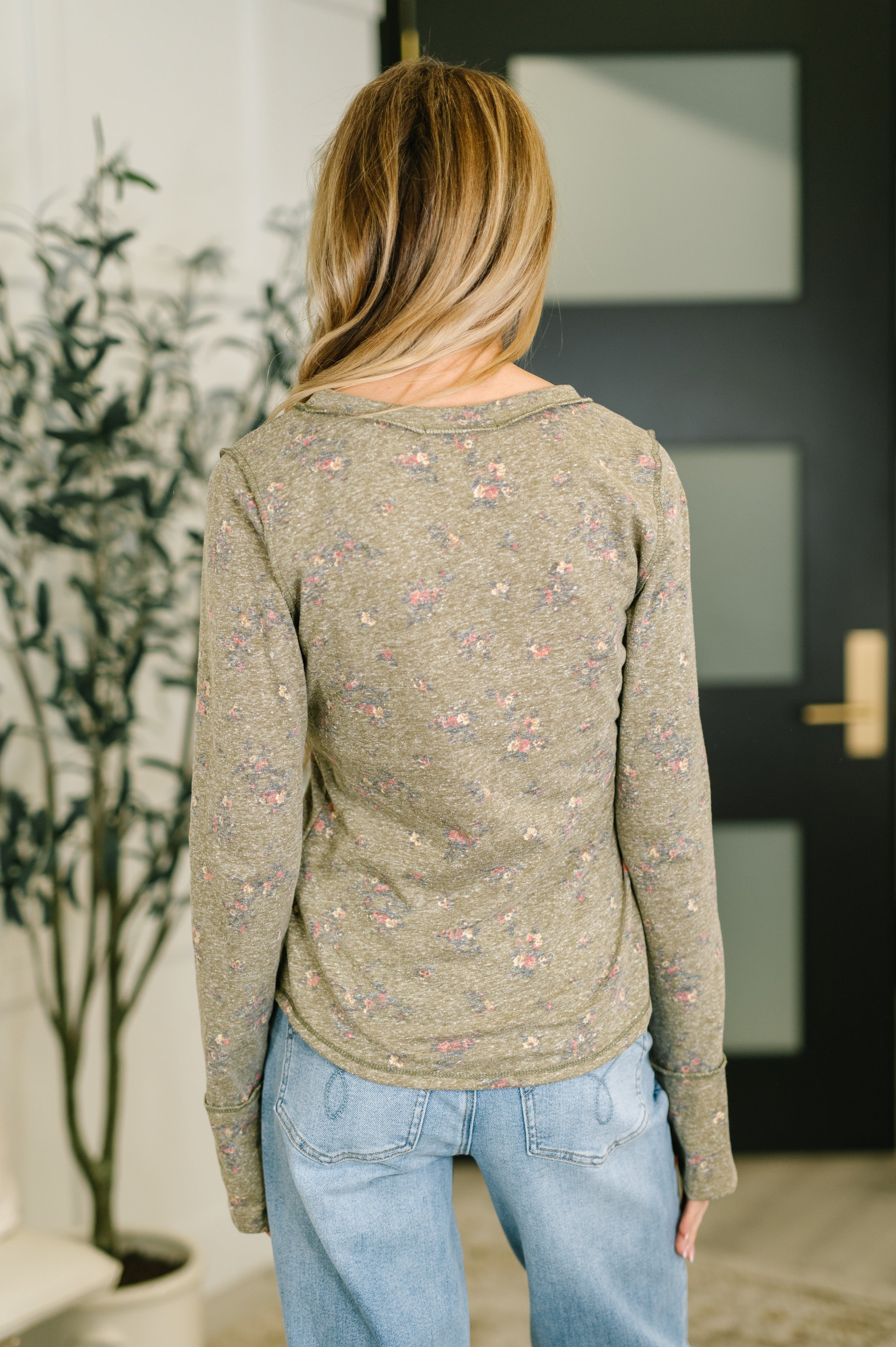 Literally Obsessed with Me Long Sleeve Top in Olive Womens Ave Shops- Tilden Co.