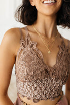 Live In Lace Bralette in Mauve    Womens Ave Shops- Tilden Co.