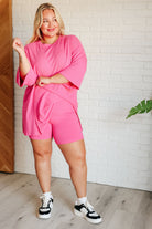 Live and Play Luxe Biker Set in Pink    Athleisure Ave Shops- Tilden Co.