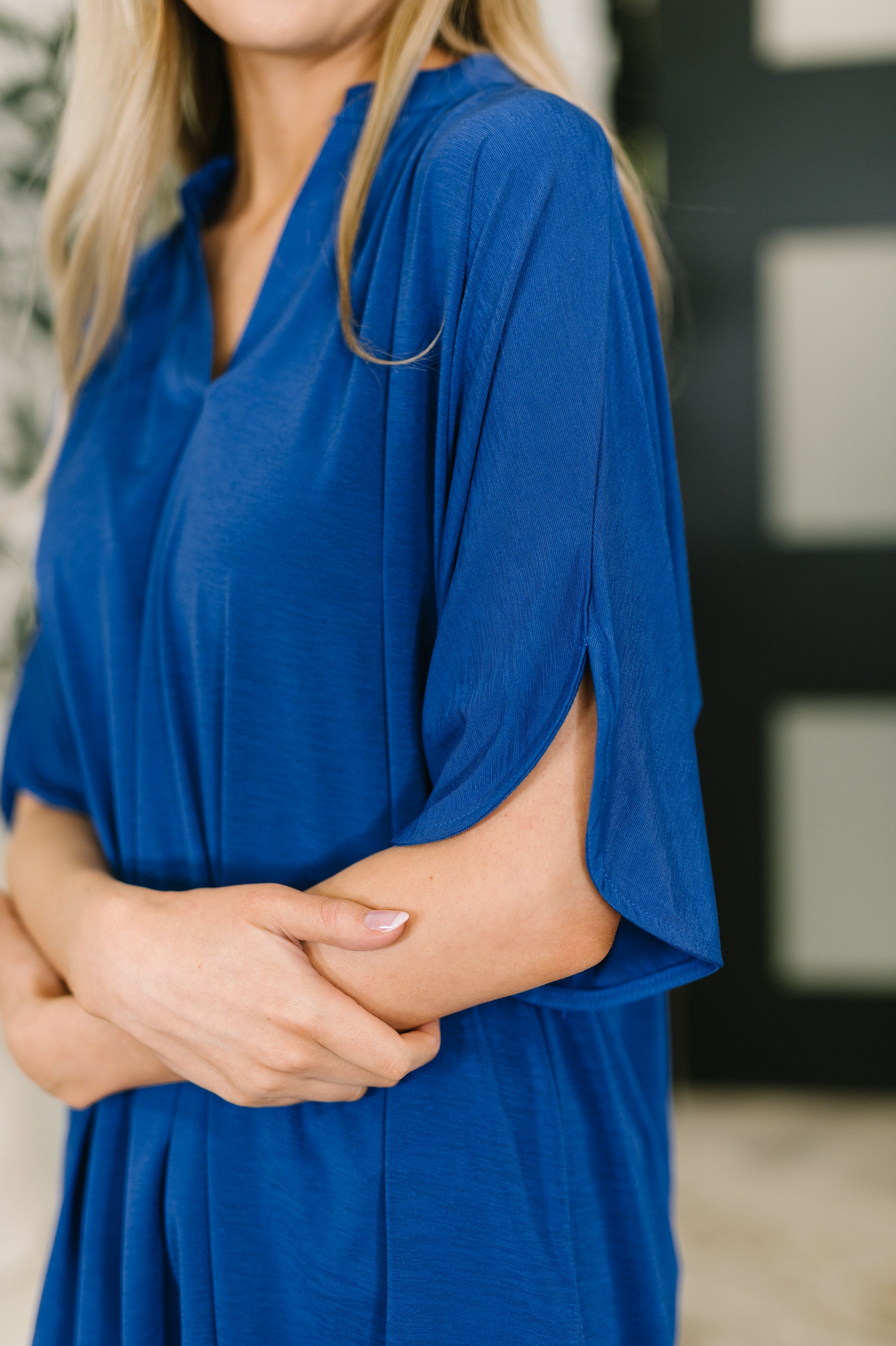 Lizzy Breeze Top in Royal Blue T-Shirt Ave Shops- Tilden Co.