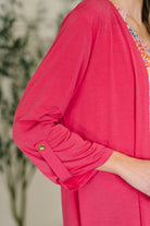 Lizzy Cardigan in Fuchsia Cardigan Ave Shops- Tilden Co.