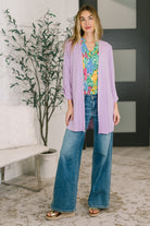 Lizzy Cardigan in Orchid Bloom Cardigan Ave Shops- Tilden Co.