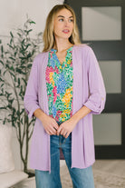 Lizzy Cardigan in Orchid Bloom Cardigan Ave Shops- Tilden Co.