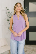 Lizzy Tank Top in Orchid Bloom Tank Top Ave Shops- Tilden Co.