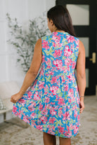 Lizzy Three Tier Tank Dress in Falling Floral Womens Ave Shops- Tilden Co.