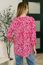 Lizzy Top in Pink Paisley T-Shirt Ave Shops- Tilden Co.