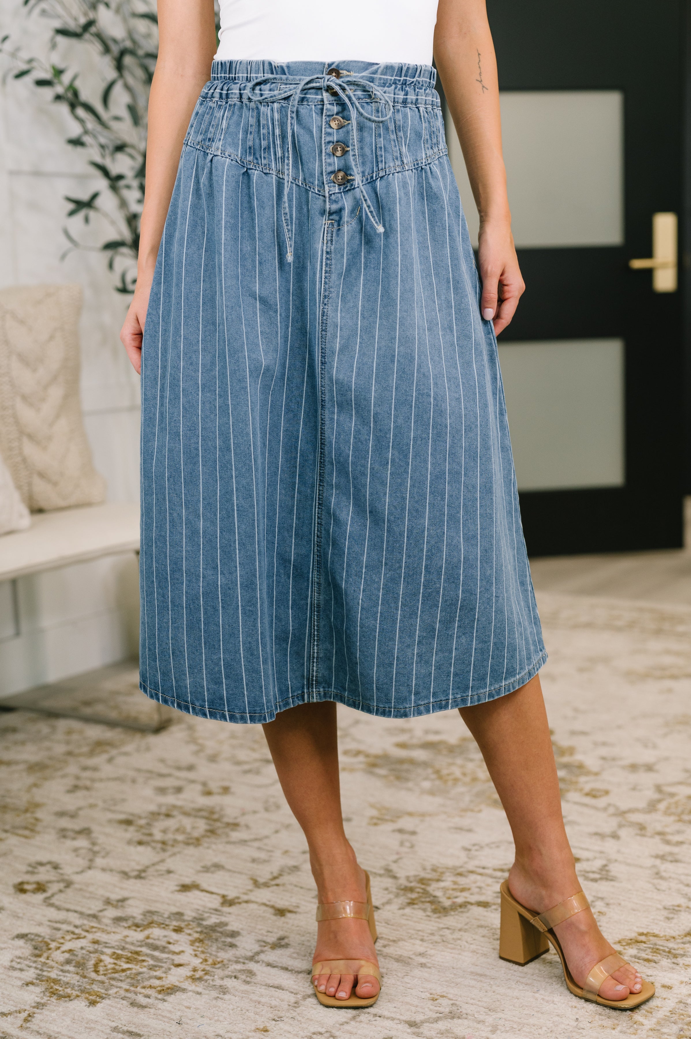 Local Girl High Waisted Skirt Womens Ave Shops- Tilden Co.