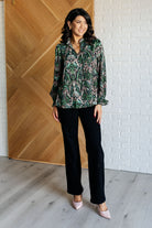 Looking Out Damask Print Blouse    Blouses Ave Shops- Tilden Co.