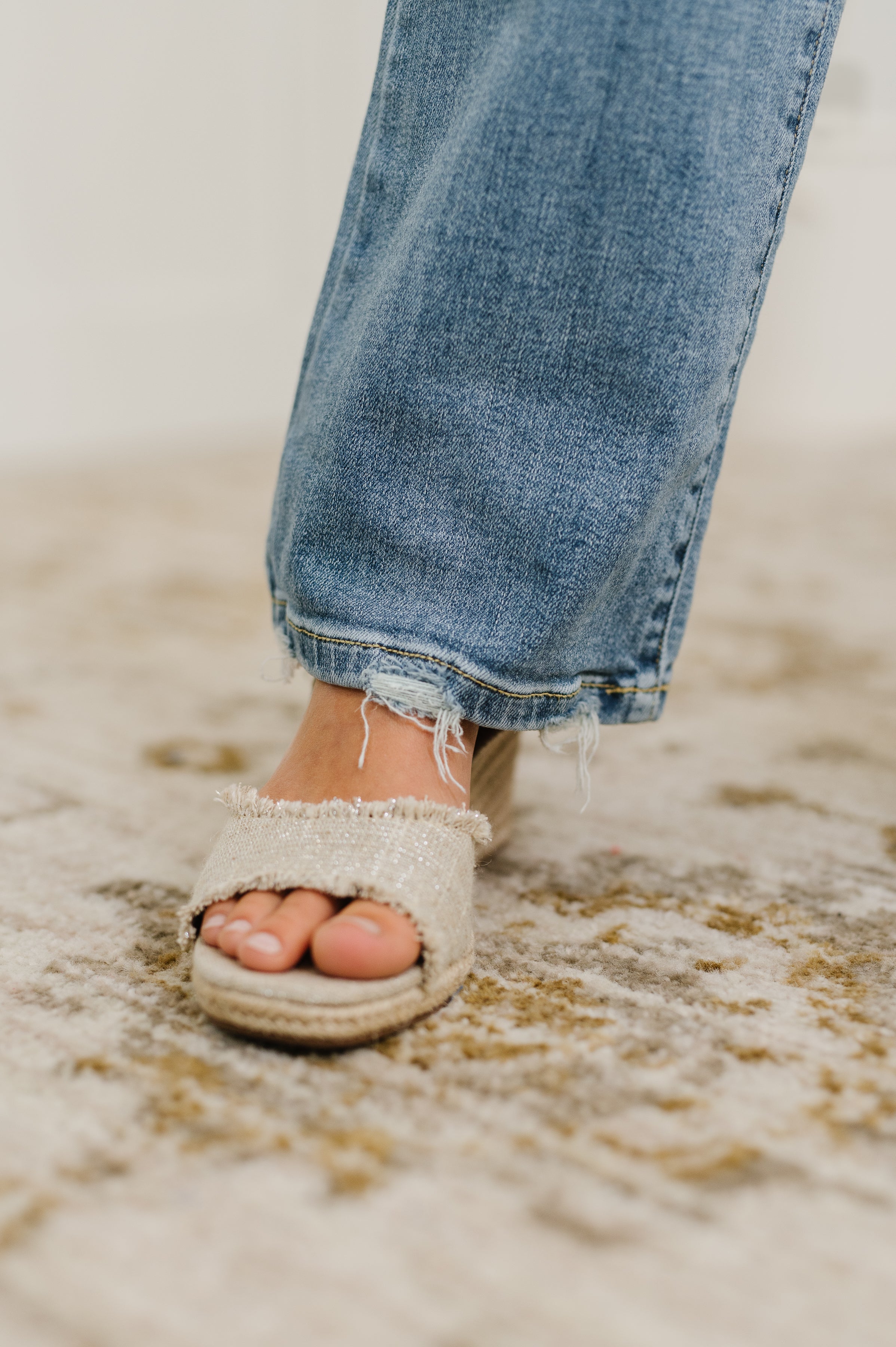 Lorena Mid Rise Vintage Wash Bootcut Jeans Womens Ave Shops- Tilden Co.