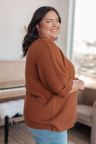 Lotta Love Knitted Sweater Top in Rust Tops Ave Shops- Tilden Co.