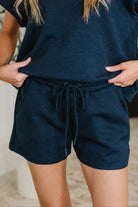 Love on the Loose Quilted Bottoms in Navy Womens Ave Shops- Tilden Co.