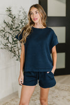 Love on the Loose Quilted Bottoms in Navy Womens Ave Shops- Tilden Co.