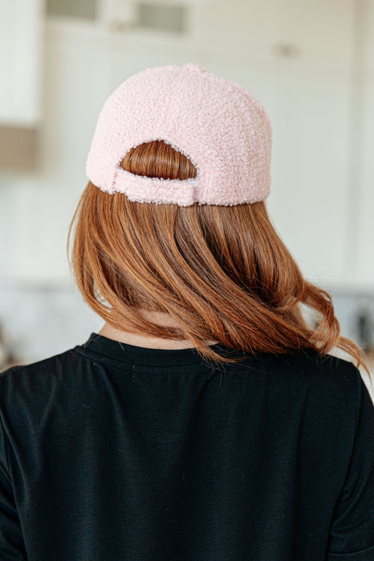 Lyla Sherpa Ball Cap in Pink Accessories Ave Shops- Tilden Co.