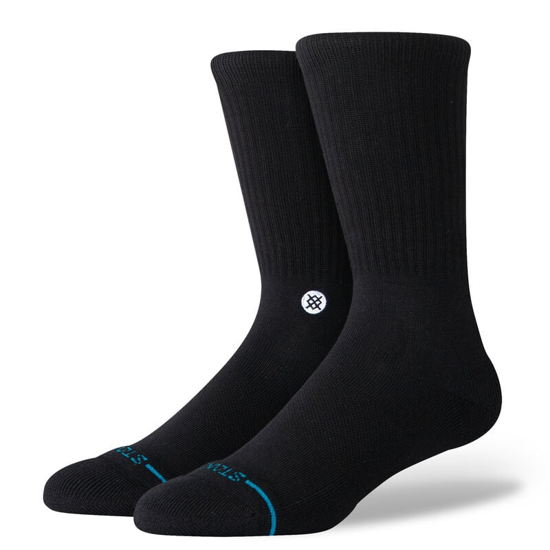 Stance Icon Crew Socks Black/White / Small (Men 3-5.5 / Women 5-7.5) Black/White Small (Men 3-5.5 / Women 5-7.5) Crew Socks Stance- Tilden Co.