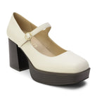 Matilda Platform Heel in Bone Heel Ave Shops- Tilden Co.