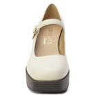 Matilda Platform Heel in Bone Heel Ave Shops- Tilden Co.