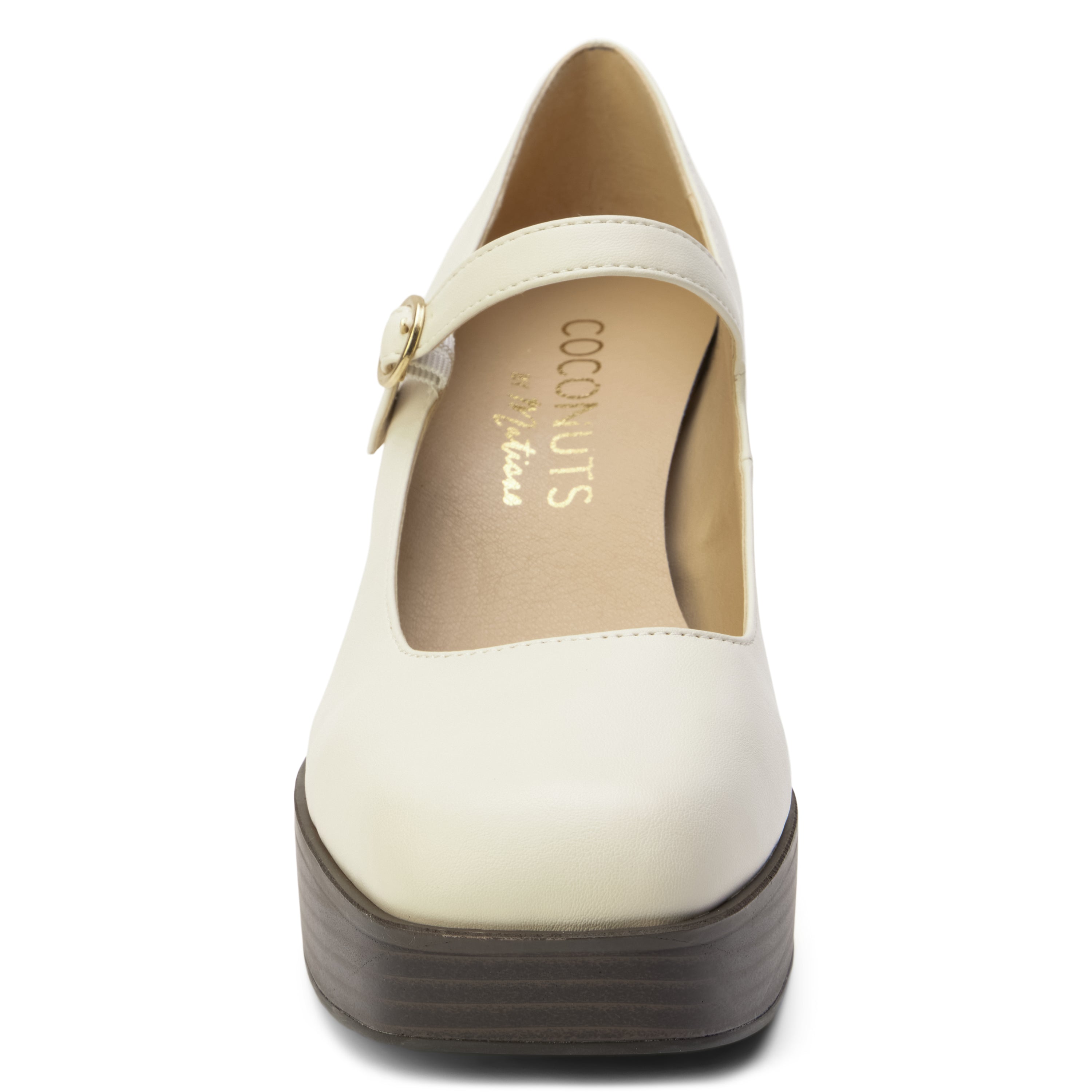 Matilda Platform Heel in Bone Heel Ave Shops- Tilden Co.