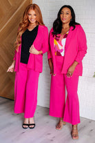 Magic 3/4 Blazer in Hot Pink    Layers Ave Shops- Tilden Co.