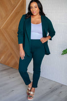 Magic 3/4 Blazer in Hunter Green    Layers Ave Shops- Tilden Co.