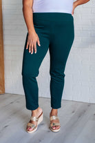 Magic Ankle Crop Skinny Pants in Hunter Green    Bottoms Ave Shops- Tilden Co.