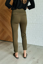 Magic Ankle Crop Skinny Pants in Olive    Bottoms Ave Shops- Tilden Co.