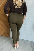 Magic Ankle Crop Skinny Pants in Olive    Bottoms Ave Shops- Tilden Co.